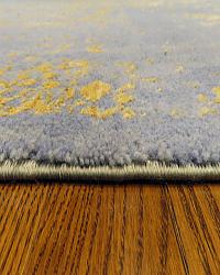 Enchantment Sky Blue-Gold  Standard sizes: <br>2.0 X 2.11<br> 5.3 X 7.7<br> 5.11 X 9.2 <br>7.10 X 9.10<br> 8.10 X 11.10<br> 9.10 X 14.0 <br>Call for availability.